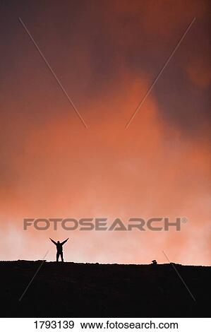Stock Photo - Silhouetted person. Fotosearch