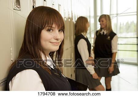 Students in a school hallway View Large Photo Image Stock Photo - Students in a school hallway. Fotosearch