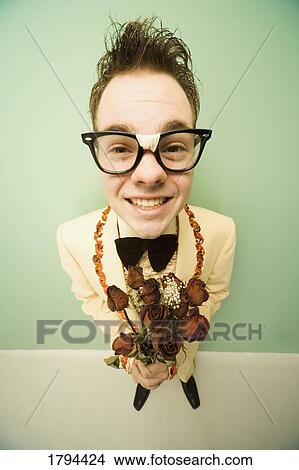Picture - Teen in a vintage tuxedo. Fotosearch