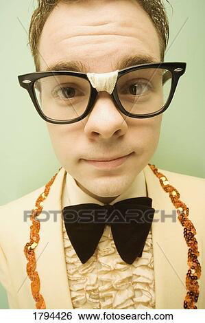 Stock Photograph - Teen in a vintage tuxedo. Fotosearch