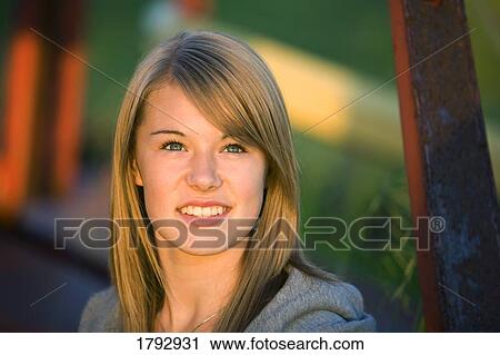 Stock Image - Teenage girl. Fotosearch
