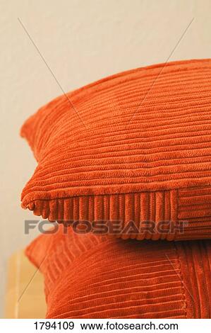Two cushions View Large Photo Image Stock Photo - Two cushions. Fotosearch