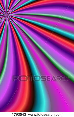 Stock Image - Vibrant pinwheel abstract. Fotosearch