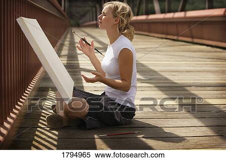 Stock Photography - Waiting for inspiration. Fotosearch