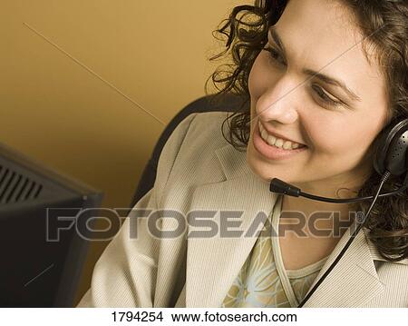 Picture - Woman at work. Fotosearch