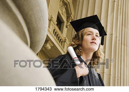 Stock Image - Woman graduate. Fotosearch