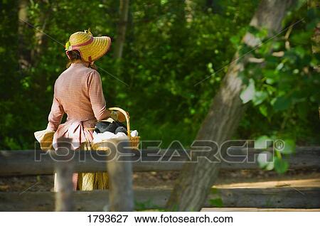 Stock Photo - Woman in period costume. Fotosearch