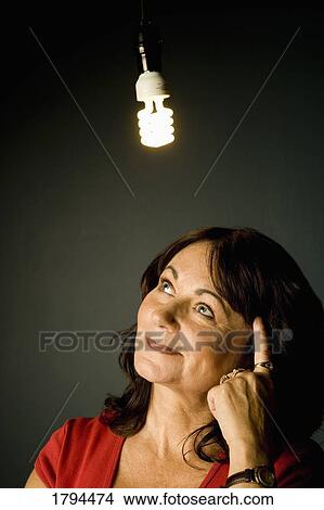 Woman with an idea View Large Photo Image Picture - Woman with an idea. Fotosearch
