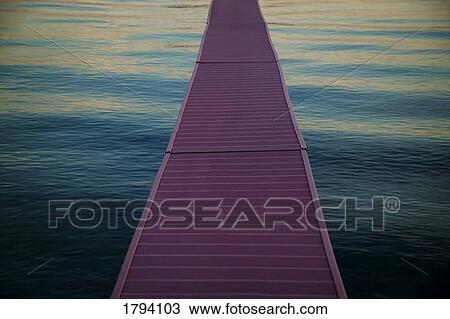 Stock Image - Wooden dock. Fotosearch