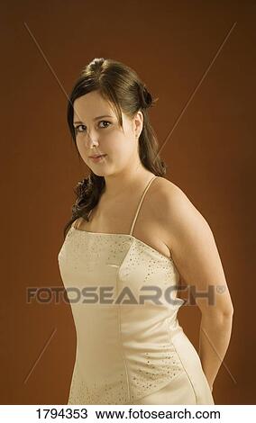 Stock Image - Young bride posing. Fotosearch
