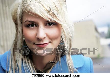 Stock Image - Young fashionable woman. Fotosearch