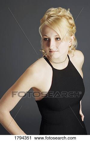 Stock Image - Young fashionable woman. Fotosearch