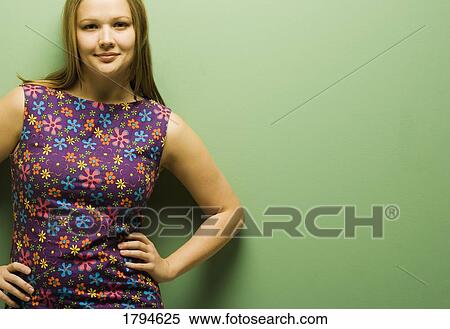 Stock Photography - Young woman posing. Fotosearch