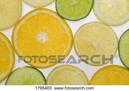 Stock Image - Citrus Slices . Fotosearch