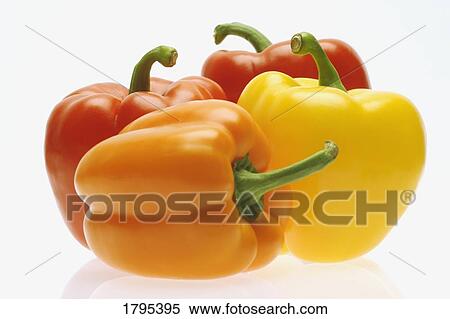 Stock Photography - Collection of colorful peppers. Fotosearch