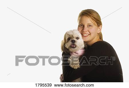 Stock Photo - Dog lover. Fotosearch