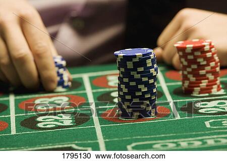 Stock Image - Gambling chips. Fotosearch