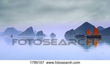 Stock Photo - Halong Bay in Vietnam. Fotosearch