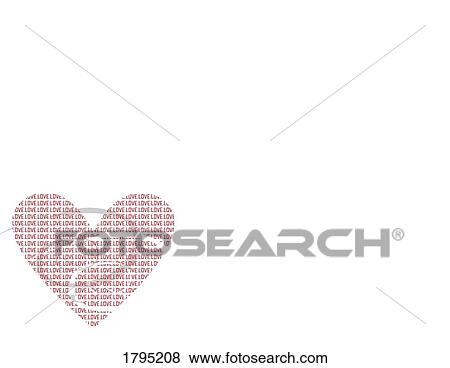 Stock Photo - Heart of love. Fotosearch