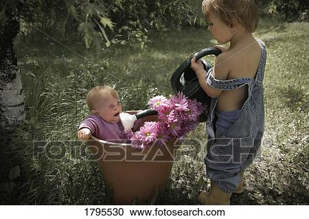 Stock Image - Just trying to help out. Fotosearch