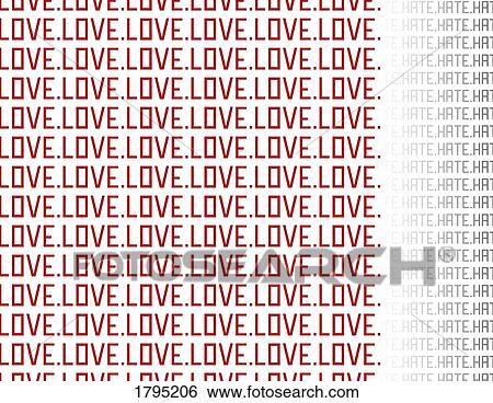 Stock Photograph - Love conquering hate. Fotosearch