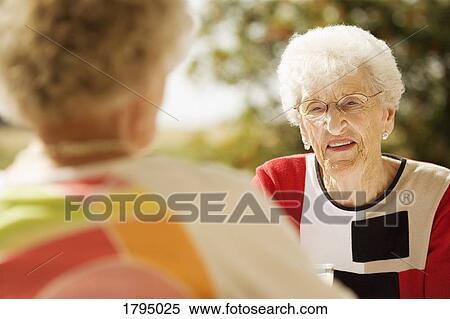 Stock Photography - Senior friends. Fotosearch