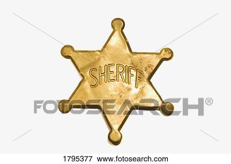 Sheriff Badge View Large Photo Image Stock Photo - Sheriff Badge. Fotosearch