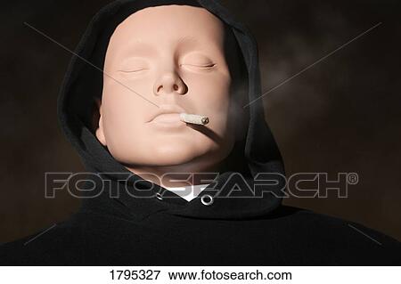 Smoking mannequin View Large Photo Image Stock Photo - Smoking mannequin. Fotosearch