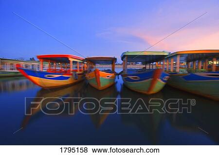 Water taxis in Vietnam View Large Photo Image Stock Photo - Water taxis in Vietnam. Fotosearch