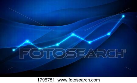Stock Image - Digital composite of a graph. Fotosearch