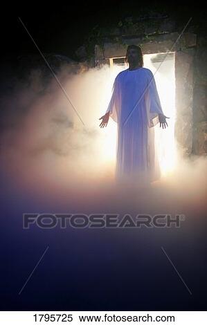 Stock Photography - Jesus coming out of the tomb. Fotosearch
