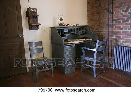 Old fashioned office View Large Photo Image Stock Photo - Old fashioned office. Fotosearch