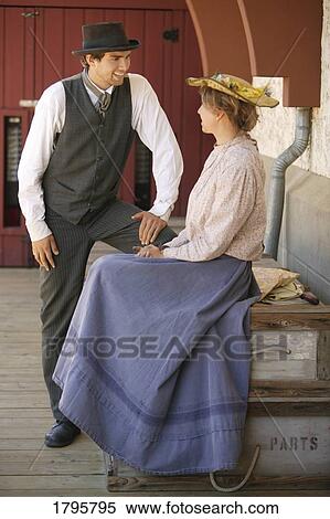Stock Photography - People in period costumes. Fotosearch