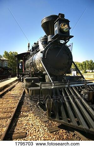 Stock Image - Train, Fort Edmonton Park, Alberta, Canada. Fotosearch