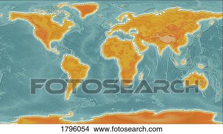 Picture - World Map Illustration. Fotosearch