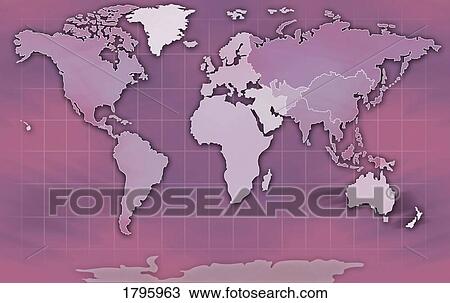 World Map Illustration View Large Photo Image Stock Image - World Map Illustration. Fotosearch