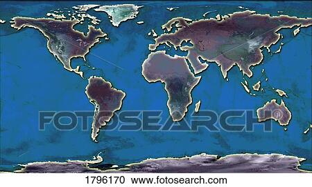 World Map Illustration View Large Photo Image Stock Image - World Map Illustration. Fotosearch