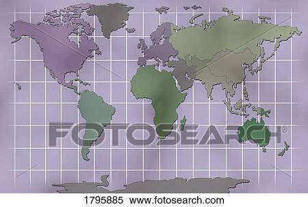 Stock Photography - World Map Illustration. Fotosearch