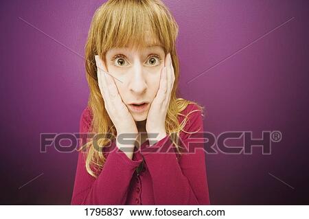 Worried woman View Large Photo Image Stock Photo - Worried woman. Fotosearch