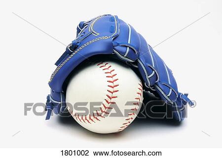 A baseball and blue glove View Large Photo Image Stock Image - A baseball and blue glove. Fotosearch