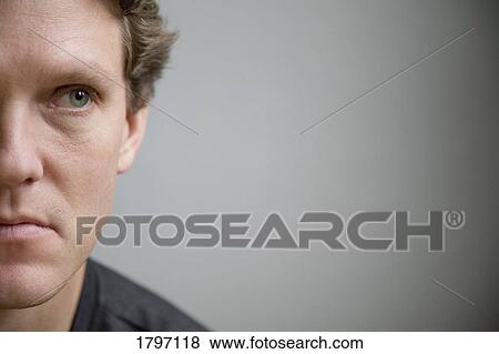 Stock Photo - A man's face. Fotosearch