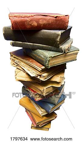 Picture - A stack of old books. Fotosearch