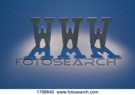Stock Image - Abbreviation for the World Wide Web. Fotosearch