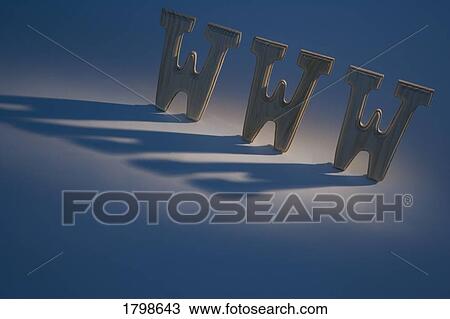 Stock Image - Abbreviation for the World Wide Web. Fotosearch