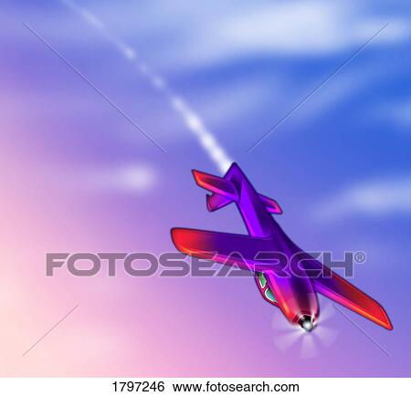 Stock Photograph - Airplane illustration. Fotosearch