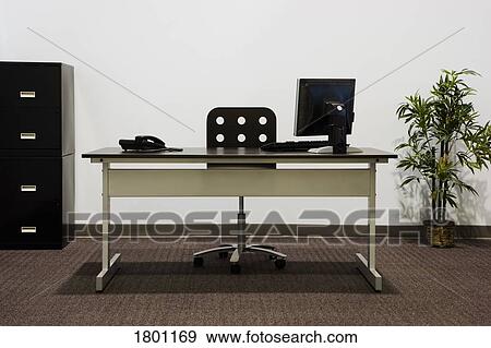 Business office with no one in it View Large Photo Image Stock Photo - Business office with no one in it. Fotosearch