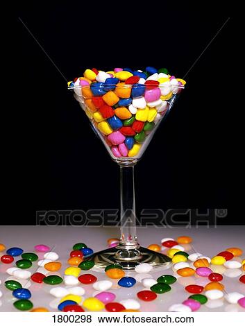 Stock Photo - Candy in a glass. Fotosearch