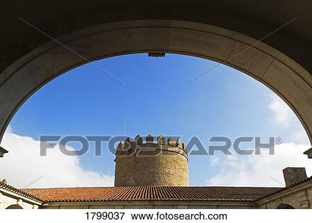 Stock Photo - Castle at Zafra, now a Spanish Parador, Badajoz, Extremadura, Spain. . Fotosearch