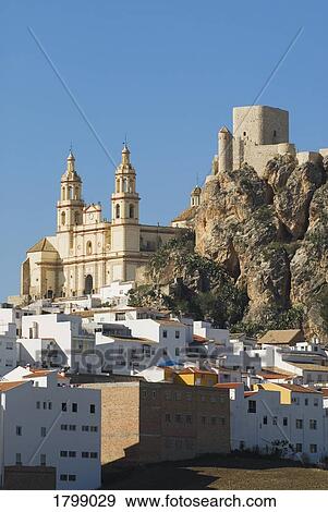 Church and 12th Century Moorish Castle in Cádiz, Spain View Large Photo Image Stock Photo - Church and 12th Century Moorish Castle in Cádiz, Spain. Fotosearch