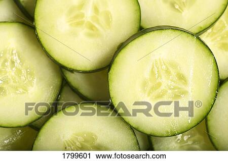Cucumber slices View Large Photo Image Stock Image - Cucumber slices. Fotosearch